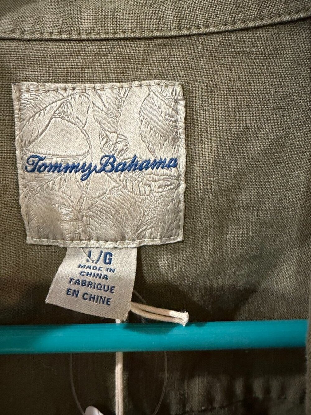 NWT Tommy Bahama Two Palm Raw Edge Point Collar Jacket Large Linen Travel NEW 💙 - Picture 5 of 10